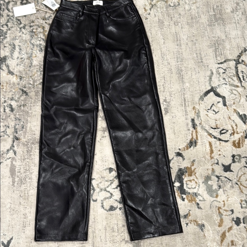 Aritzia Black Wide Leg Pants